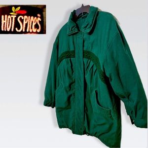Vintage hot spices green jacket size small